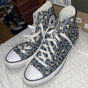 Cheetah high top converse